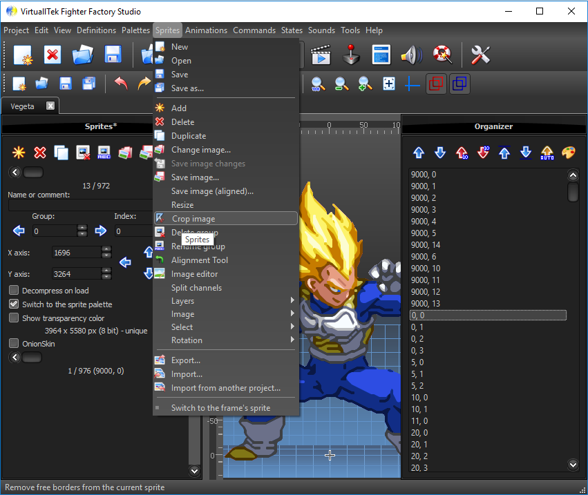 MUGEN CHAR HI-RES TUTORIAL using Fighter Factory Studio by AlesRos-RAMON GARCIA [This is the fastest way to convert chars to HI-RES] 26-_Now_go_to_Sprites_Crop_image