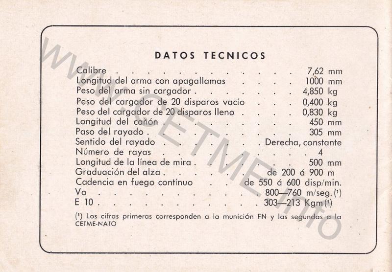 1956 - DESCRIPCION ABREVIADA DEL FUSIL DE ASALTO CETME - CETME A-2a  1956_CETME_A-2a_FORO_034