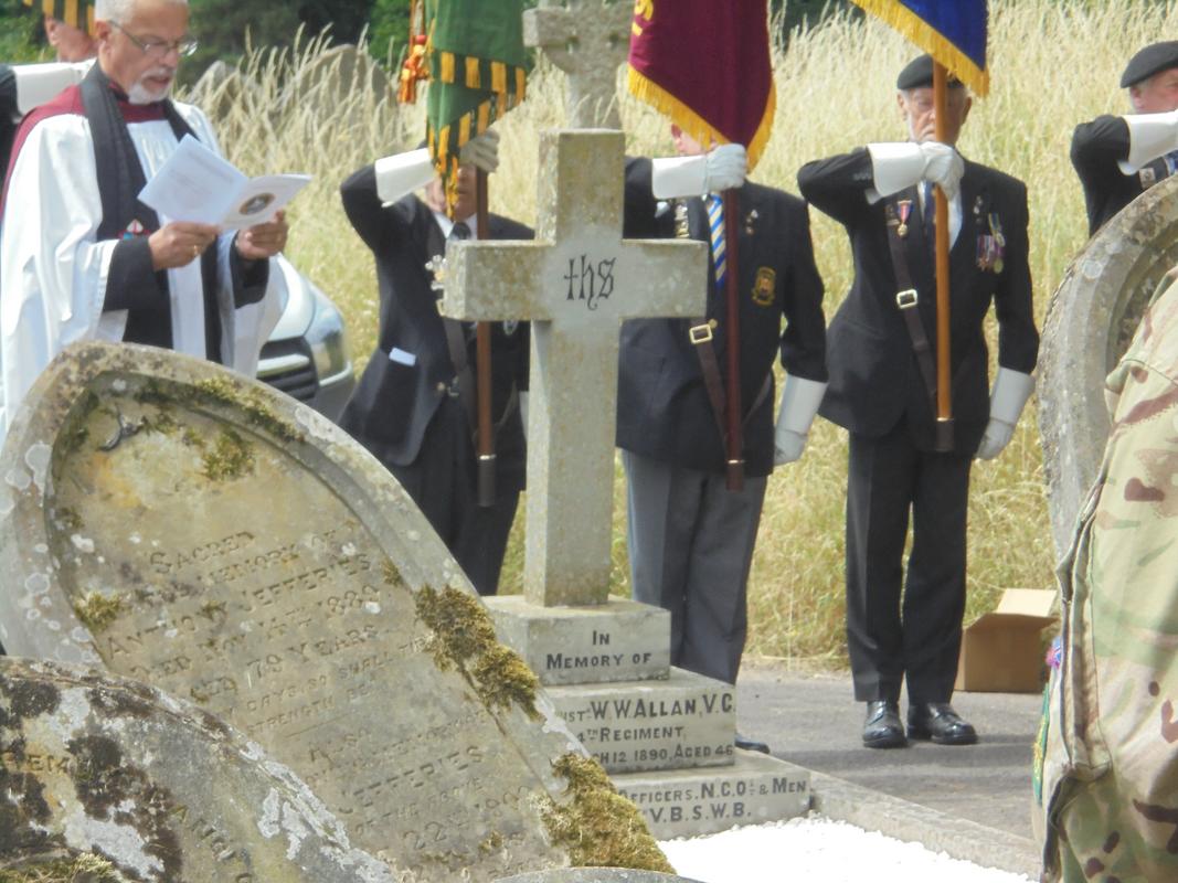 William Allen rededication at Monmouth cemetery. 4th July 2018 DSC01139