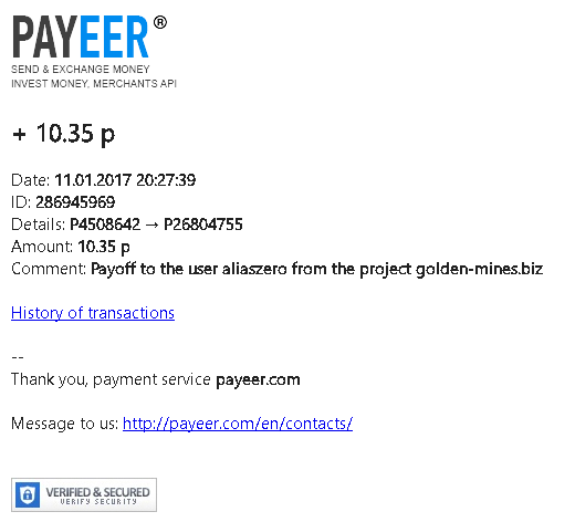 3° Golden-miner 10 p - $0,33 USD 01_11_2017_Goldenmines