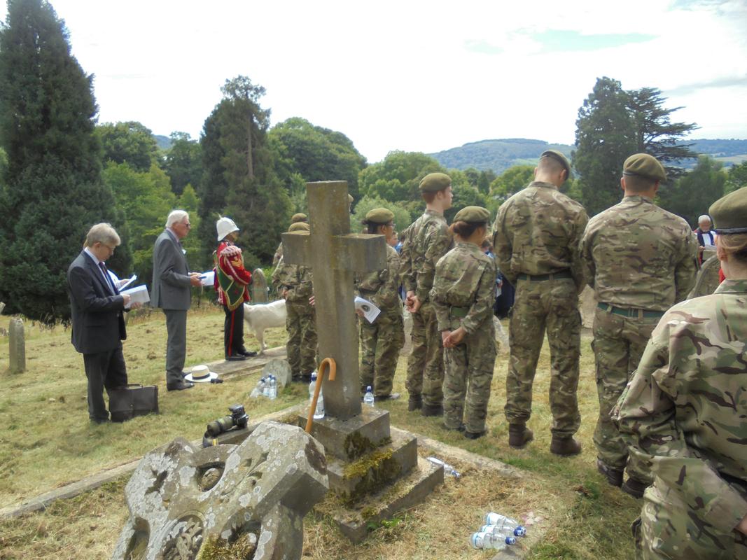 William Allen rededication at Monmouth cemetery. 4th July 2018 DSC01135