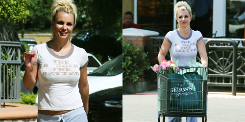 Britney vai a supermercado Britney