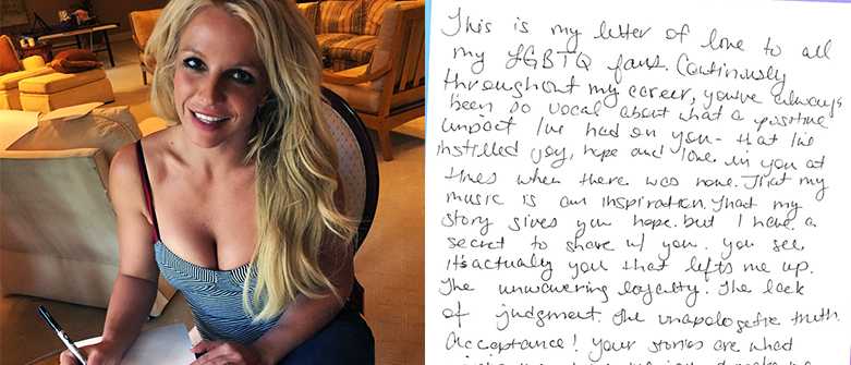 Britney escreve carta para a comunidade LGBTQ Britneylg