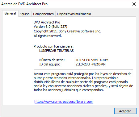 Sony DVD Architect Pro v6.0 Build 237 Fotos_05111_DVD_Architect_6_v6_0_Build_237