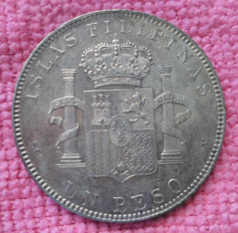 1 Peso 1897 Alfonso XIII. Islas Filipinas. SGV IMG_20180814_162427