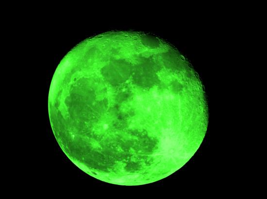 sourat 81-1: le soleil deviendera obscur: un  autre miracle - Page 2 Lune-vert-fluo