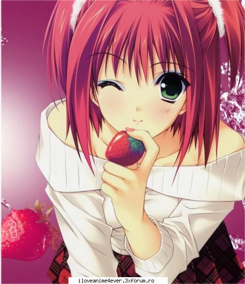 May Smith Anime-cute-girl-red-hair-strawberry-Favim.com-306509