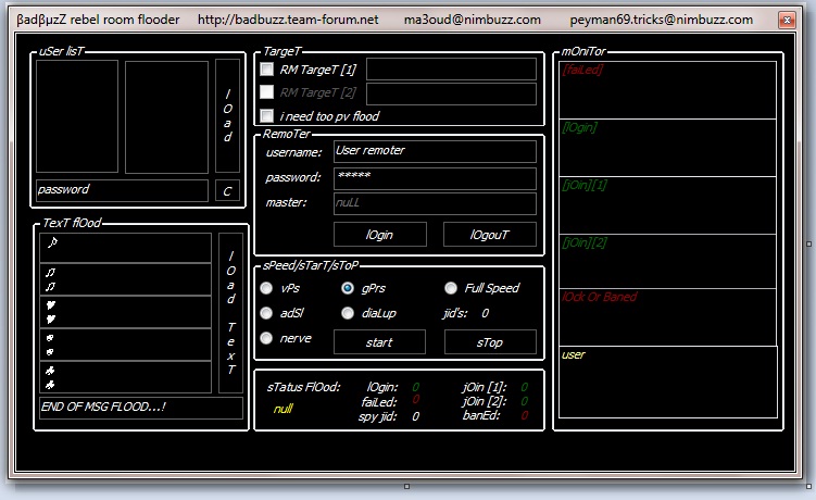badbuzz rebel room flooder Screen_az_rebel_floder_for_vps