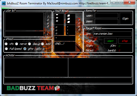 bAdbuzz rOom terminAtor [flooder] Pc_terminator