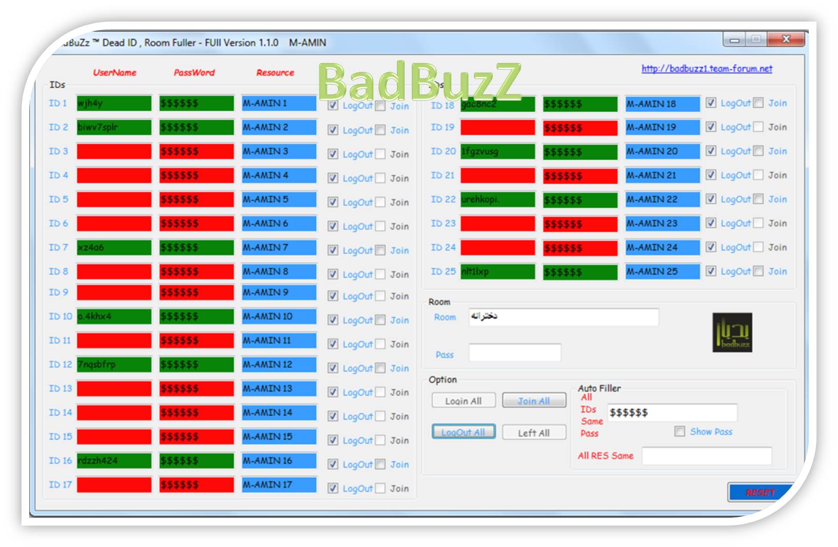   BadBuZz ™ Room Dead ID Fuller -Version 1.0.0 and version 1.1.0 Sad2
