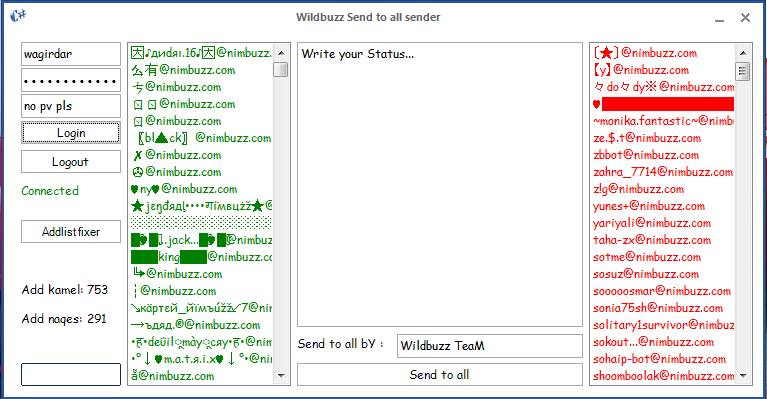 wildbuzz s2a sender anti block + addlist  fixer! Wildbuzz_s2a_sender