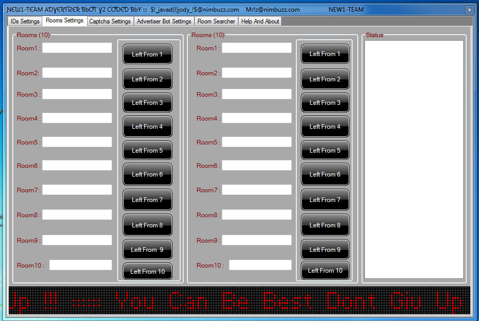 New1-Team Advertiser Bot v2 ( 20 ID in 20 Room ) + Room Searcher ( Adv Pv & Room) ADV2