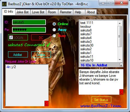 BadbuzZ jOker & lOve bOt full v2.0  B1