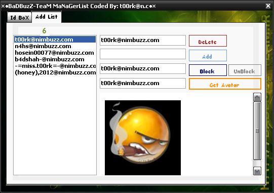 ¤•BaDBuzZ-TeaM MaNaGerList Coded By: t00rk@n.c•¤ B2