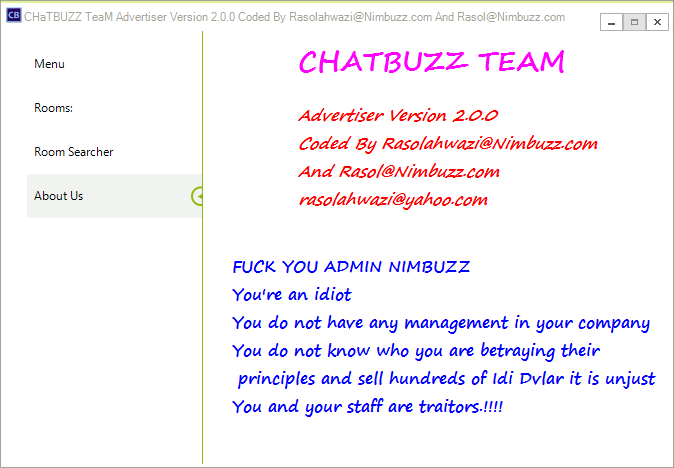 ChatBuzz team advertiser v 2.0 646546465