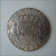 8 Reales 1757 Fernando VI Lima (tipo Columnario) Image