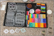SOLD!  Entire face painting set-up for sale $150 OBO IMG_3650