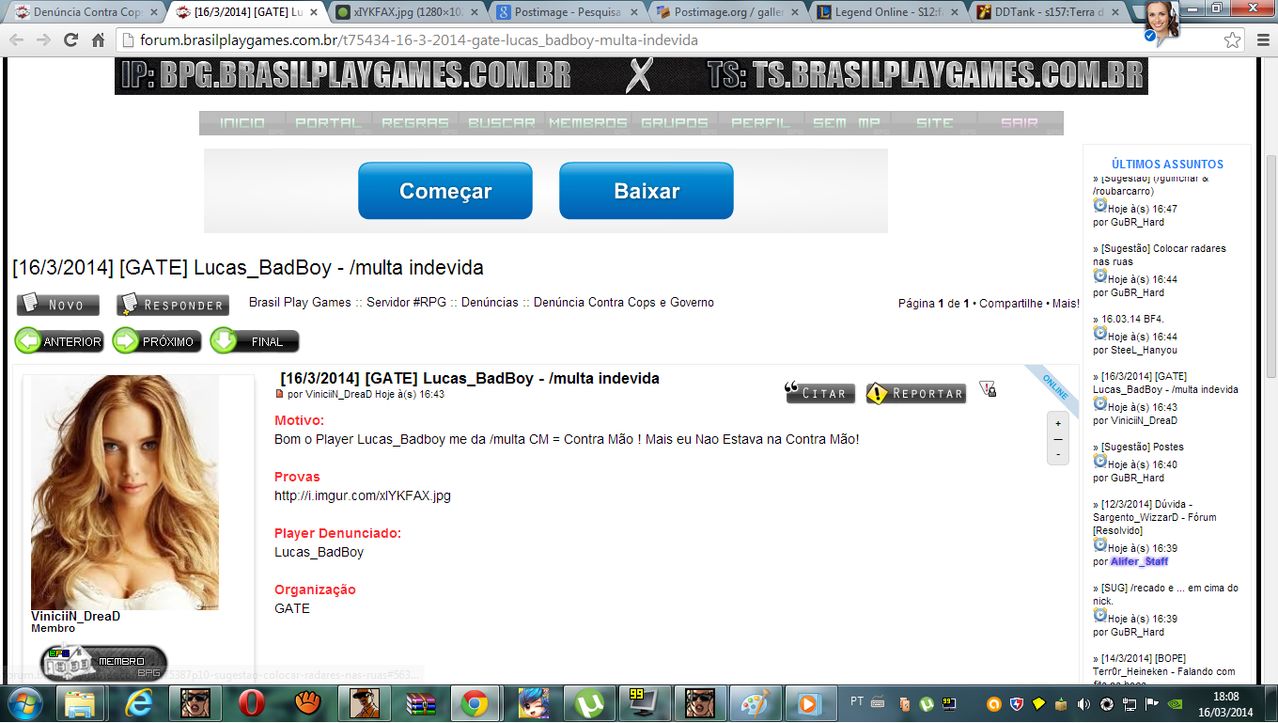 [16/3/2014] [GATE] Lucas_BadBoy - /multa indevida Image