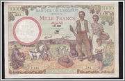 1000 Francs Argelia, 1942 Algeria_P89_1000_francs_1942