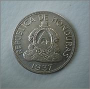 1 Lempira 1937 Republica de Honduras Image