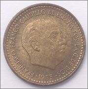 1 PESETA 1953 (*19-61). ESTADO ESPAÑOL Image