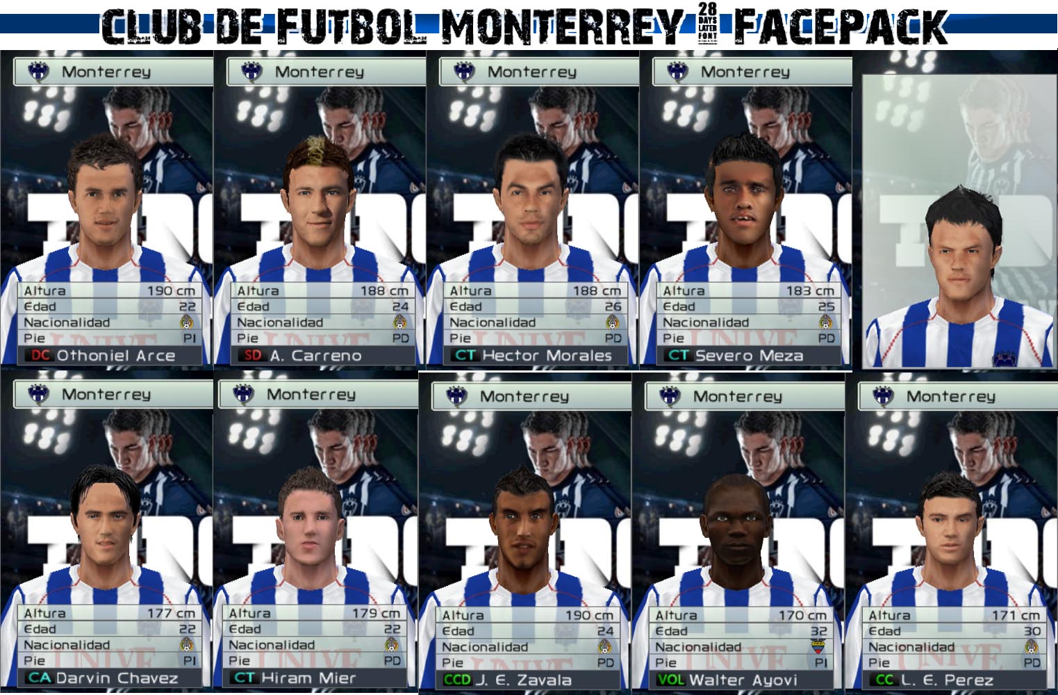 monterrey - Rayados Monterrey FacePack 7412743facepack