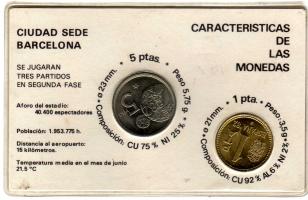 Tarjeta plastificada con las monedas oficiales de 1 Pta y 5 Ptas del Mundial'82 (Estadio: Sarria). Thump_8325312mundial002