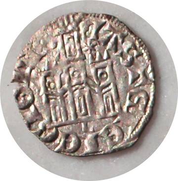 Cornado (dinero coronado) de Alfonso XI JWSoE