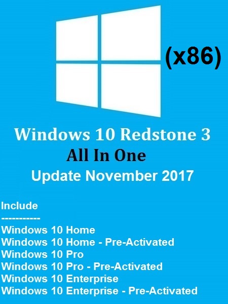 Windows 10 Redstone 3 AIO (6-in-1) En-US (x86) November 2017-Gen2 Windows_10_Redstone_3_All_In_One