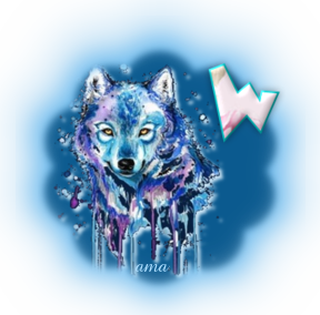 Lobo en Azul Image