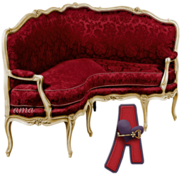 Sillon de Brocado Bordo Image