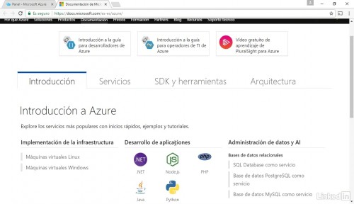 V2B: Curso Azure para desarrolladores [Español] Azure-para-desarrolladores-1.md