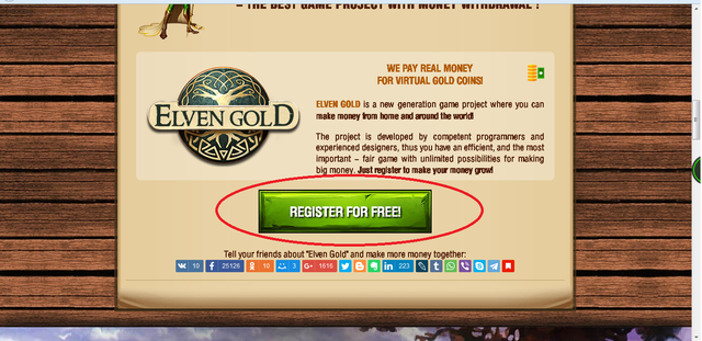 Elven Gold - Gana Jugando en automatico! Gana por Payeer! Register