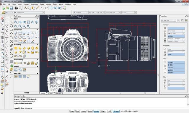 CorelCAD 2017.5 v17.2.1.3045 [Multi+Español] Captura