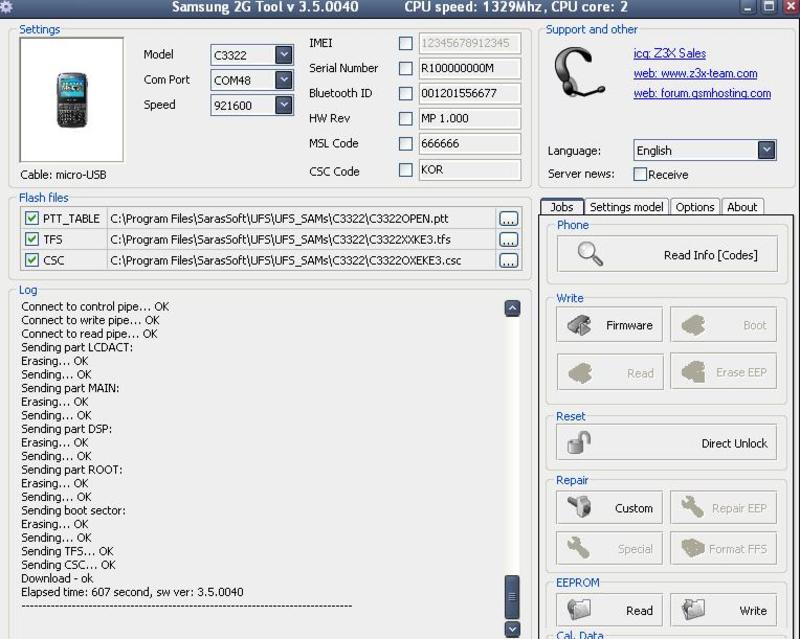 samsung c3322 flash by z3x direct usb cable C3322_2