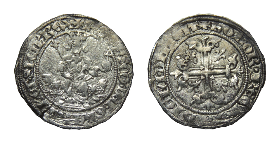 Gigliato de Carlos II de Anjou (1285-1309) de Nápoles Gigliato_3_9g_26mm
