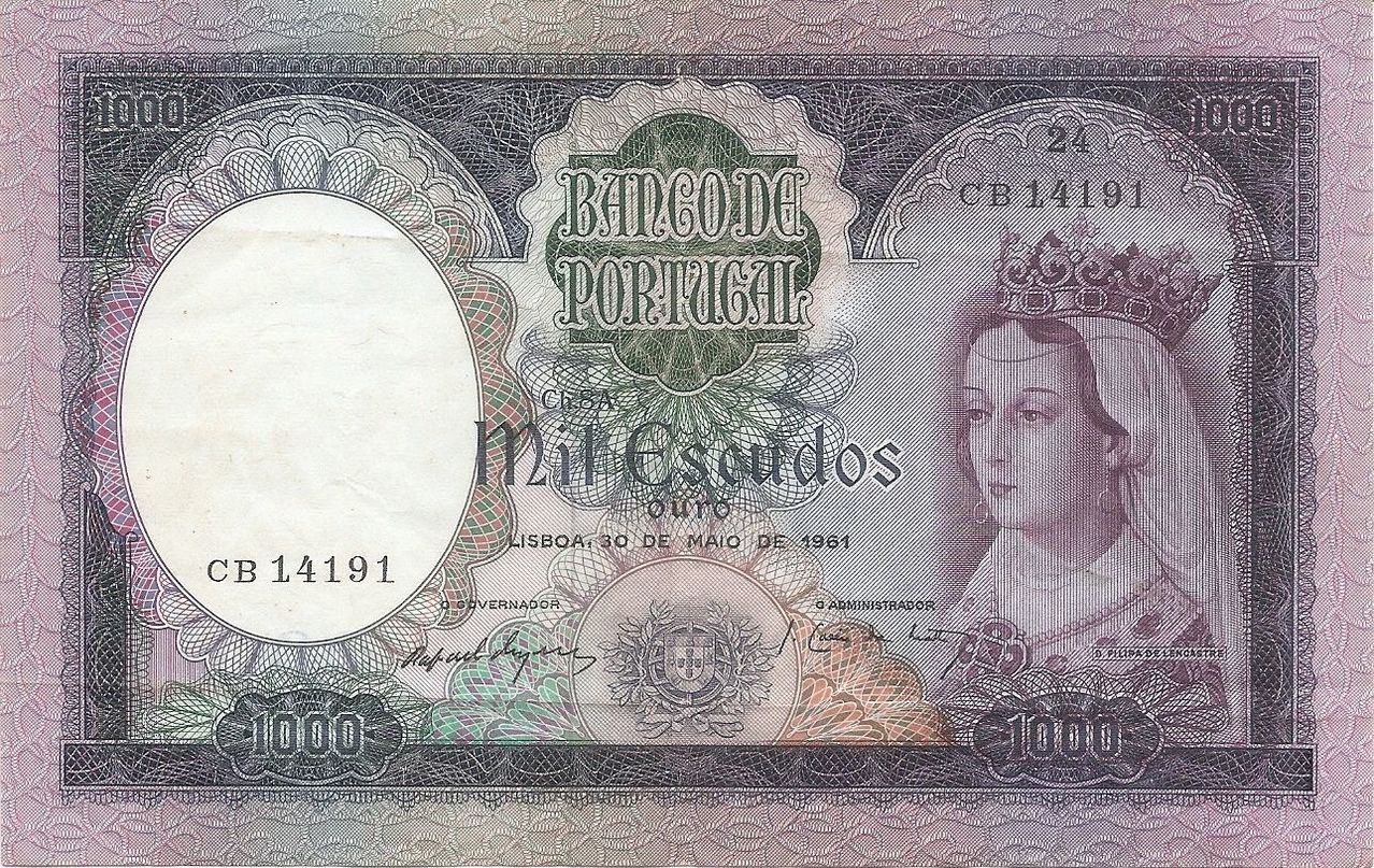 1000 Escudos Portugal año 1961 1000_Escudos