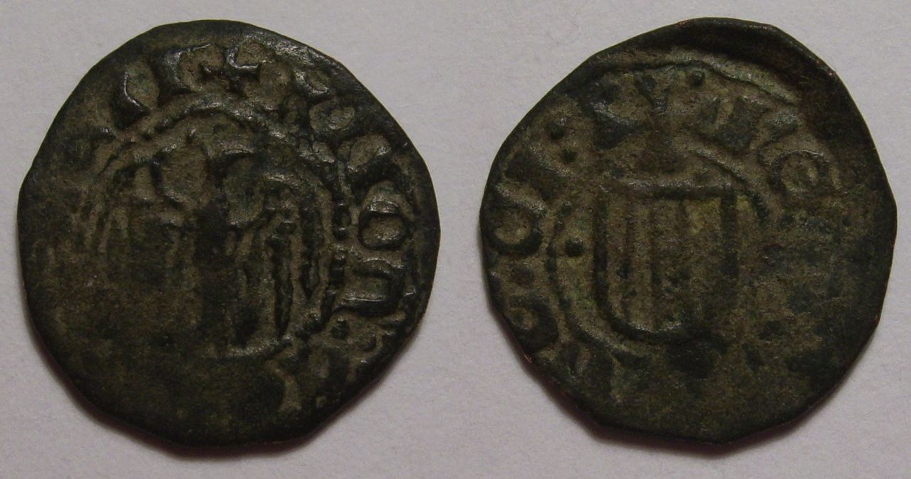 Dinero de Sicilia de Alfonso V de Aragón. (1416-1458). Messina. Diner_Sicilia