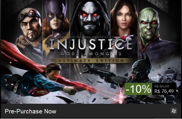 Injustice: Gods Among Us Ultimate Edition no Steam Injustice