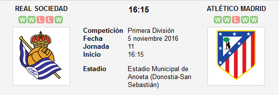 Real Sociedad - Atlético de Madrid. Jornada 11.(HILO OFICIAL) Image