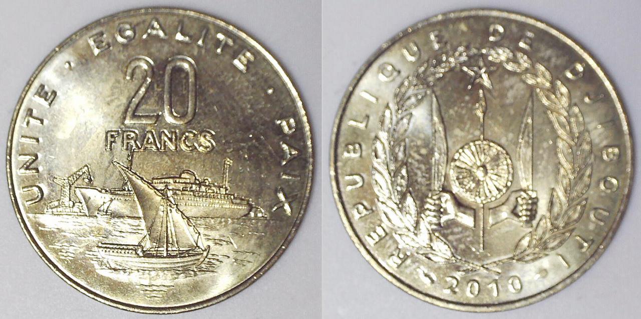 Juego de barcos - Página 2 Djibouti_20_Francs_KM_24