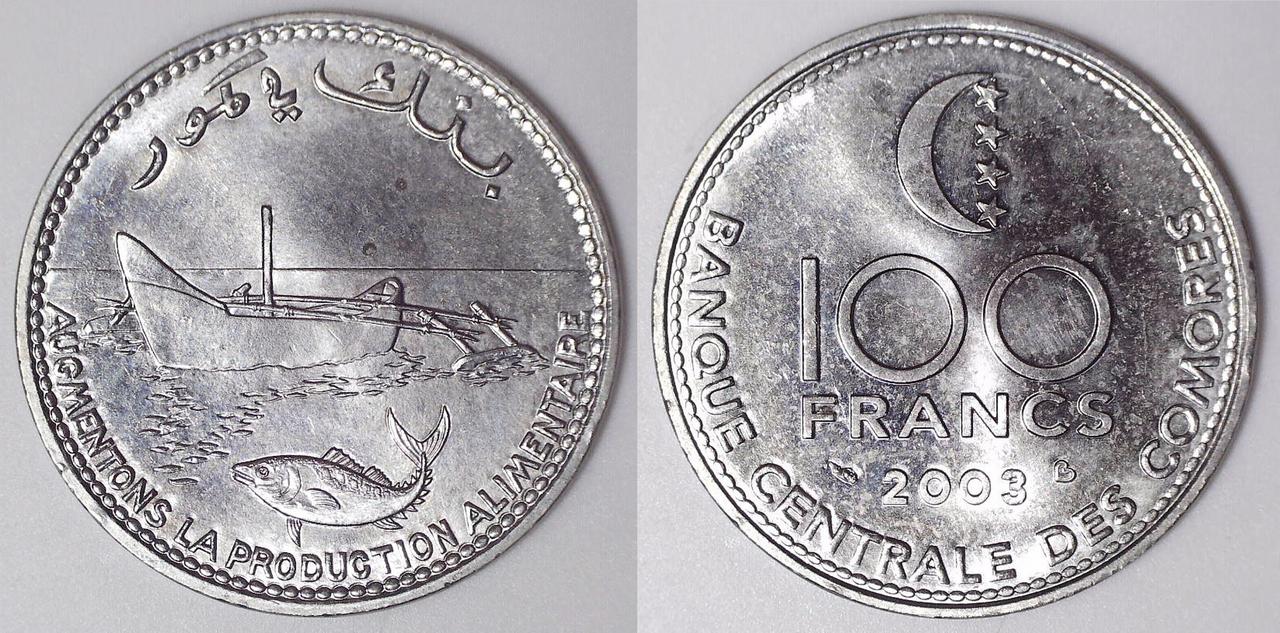 Juego de barcos - Página 2 Comores_100_Francs_KM_18a