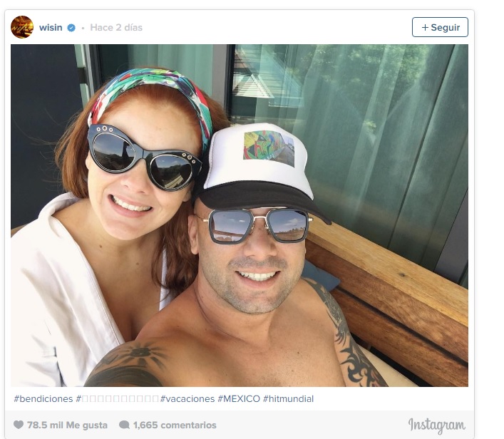 Tras la muerte de su hija Wisin se va de vacaciones a México Image