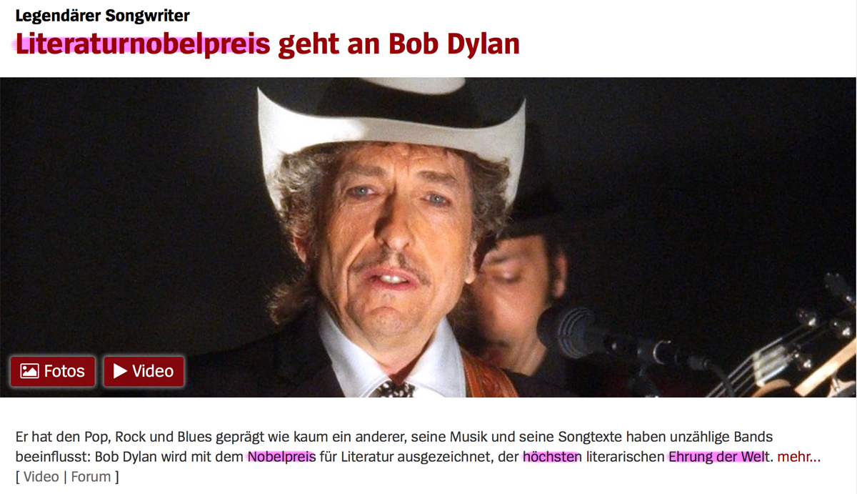 Presseschau - Seite 14 Dylan