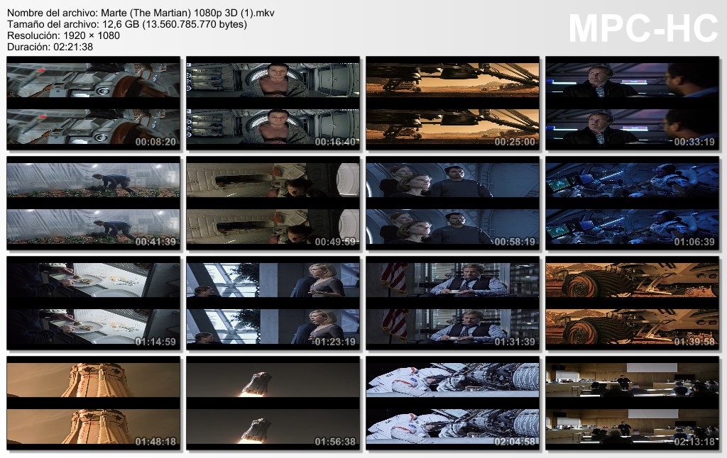Marte (The Martian) [3D AA]  (2015) [BDRip 1080p][Cast/ DTS AC3 Ing DTS] K_Npm_Ygk