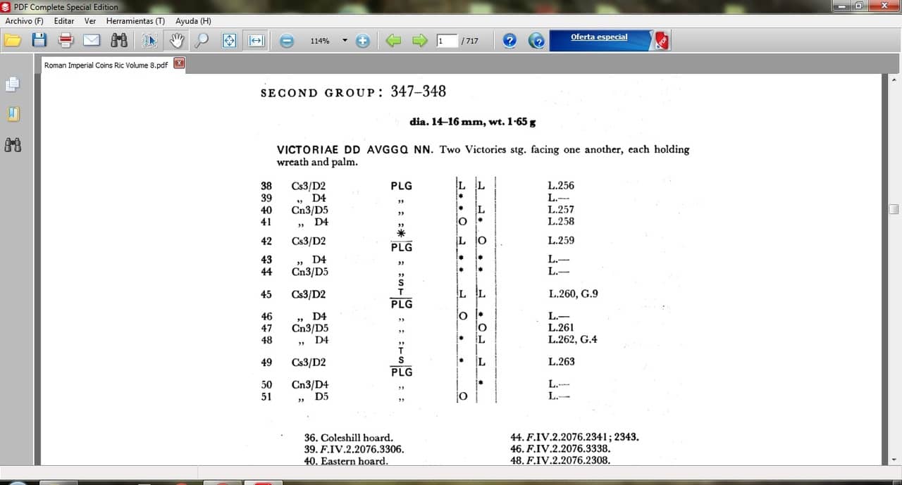 AE3 de Constancio II. VICTORIAE DD AVGG Q NN. Lyon Const_ii