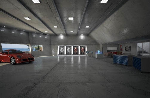 Tony Stark's Garage (Iron Man Movie) Untitled