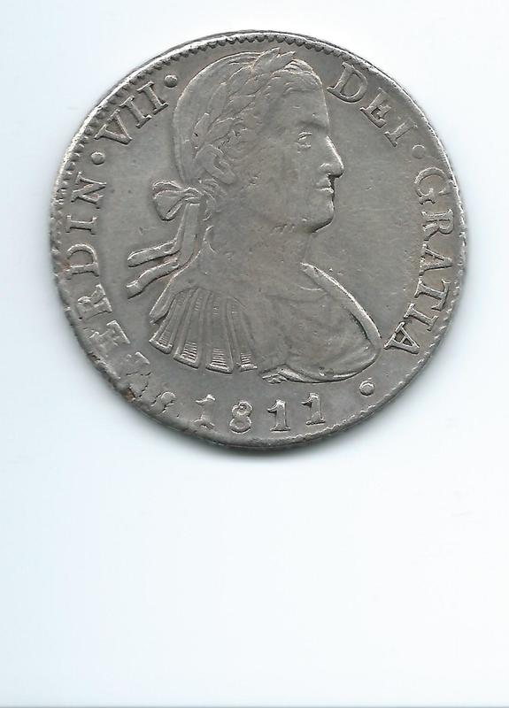 8 reales de Fernando VII año 1811 Image