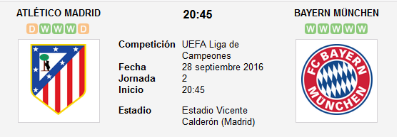 Atlético de Madrid - Bayern de Múnich. Champions League, Jornada 2.(HILO OFICIAL) Image