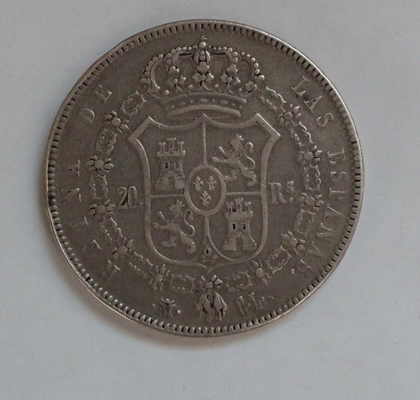 20 reales 1850. Isabel II. Madrid CL CIMG3005